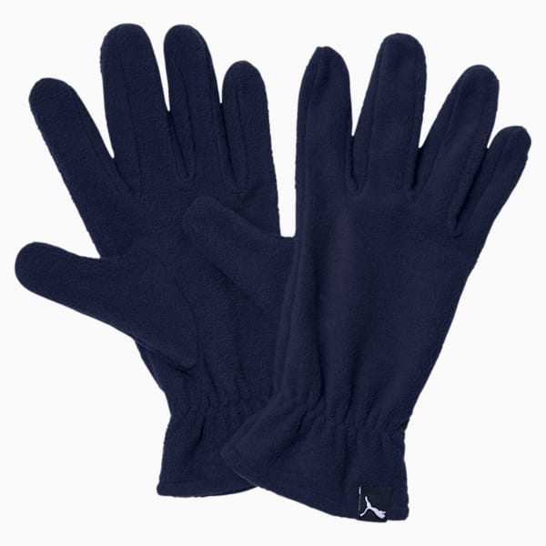 Fleece Gloves, Peacoat, extralarge