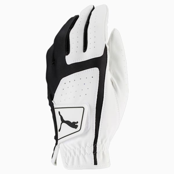 Flexlite Left Hand Men's Golf Glove, Bright White-Puma Black