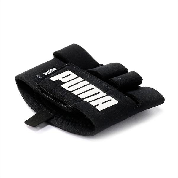 Training Essential Grip Unisex Cut Fingered Gloves, Puma Black-Puma White