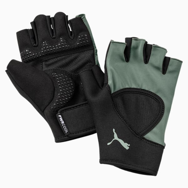 Training Essential Unisex Fingered Gloves, Puma Black-Laurel Wreath