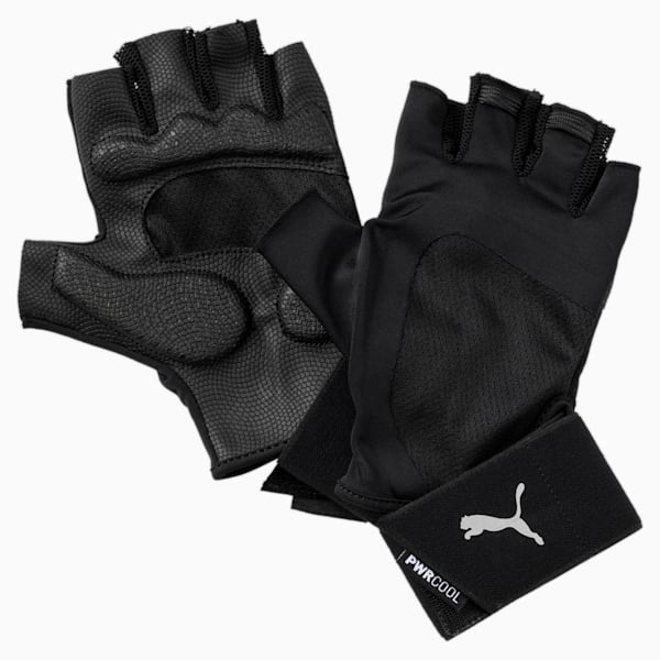 Training  Essential Premium Unisex Fingered Gloves, Puma Black-Gray Violet
