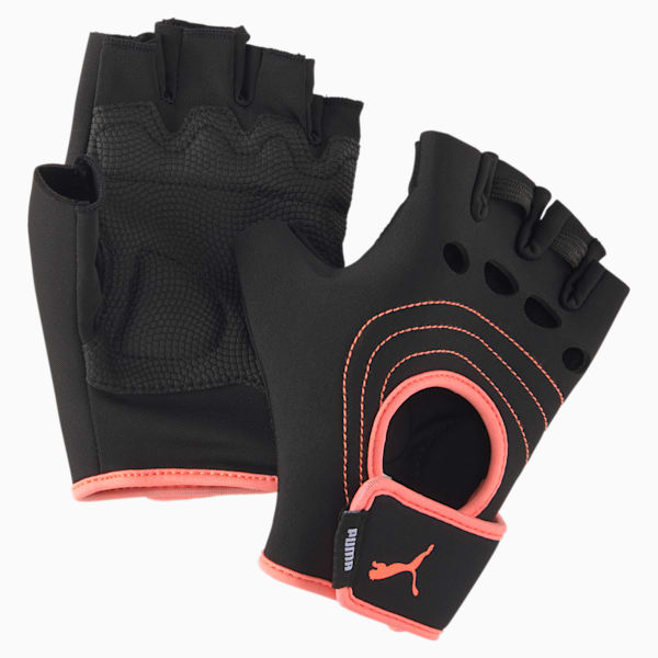 Guantes Training AT, Puma Black-Nrgy Peach, extralarge