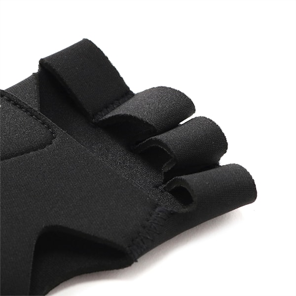 Training Essential Premium Grip Unisex Cut Fingered Gloves, Puma Black