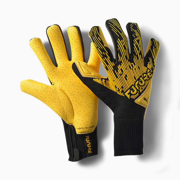 FUTURE Grip 5.1 Hybrid Goalkeeper Gloves, ULTRA YELLOW-Puma Black-Puma White, extralarge