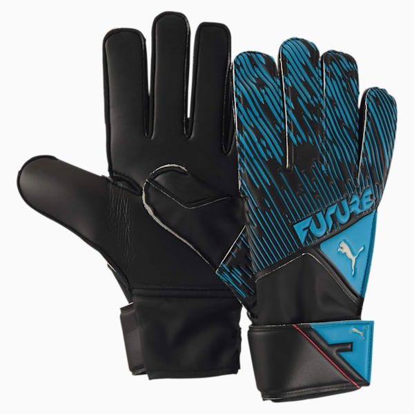 フューチャー グリップ 4 RC サッカー ゴールキーパーグローブ, Luminous Blue-Puma Black-Pink Alert-Puma White, extralarge-JPN