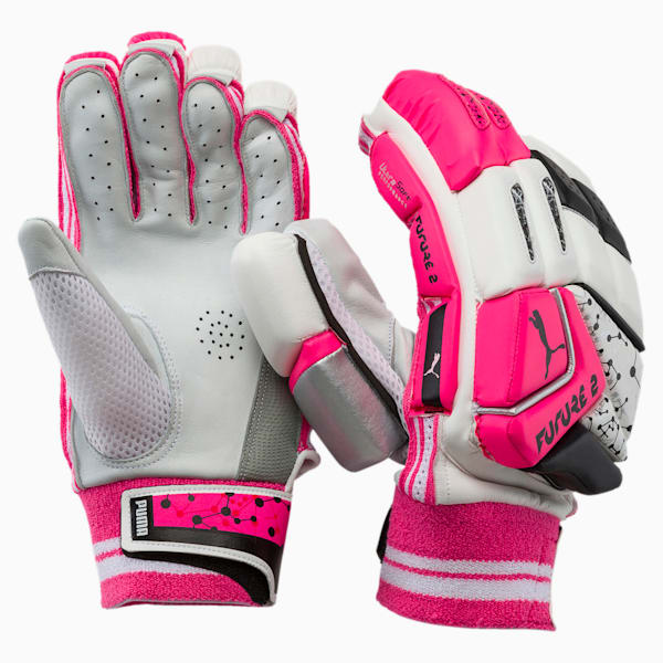 PUMA Future 20.2 Cricket Batting Gloves, Fluo Pink-Puma Black-Silver, extralarge-IND