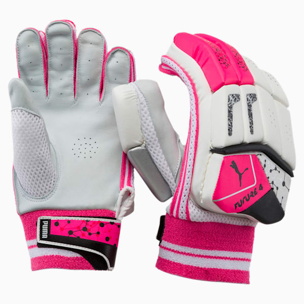 PUMA Future 20.4 Cricket Batting Gloves, Fluo Pink-Puma Black-Silver, extralarge-IND