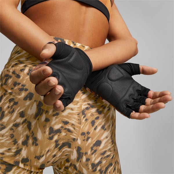 Athletic Unisex Shift Gloves, Puma Black-safari glam, extralarge-IND