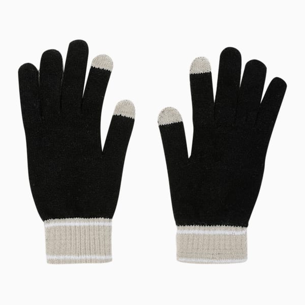Knit Winter Gloves, PUMA Black-Desert Dust, extralarge-IND