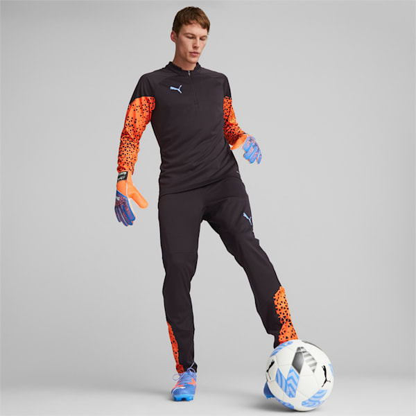 ULTRA Grip 4 RC Goalkeeper Gloves, Ultra Orange-Blue Glimmer, extralarge