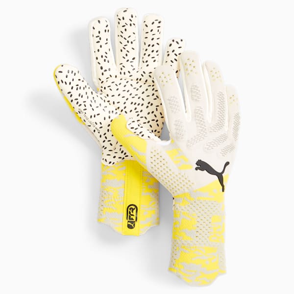 FUTURE Ultimate Negative Cut Football Goalkeeper Gloves, Yellow Blaze-PUMA Black, extralarge-GBR