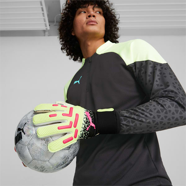 FUTURE Pro TRICKS Hybrid Football Goalkeeper Gloves, Fast Yellow-Ravish, extralarge-GBR