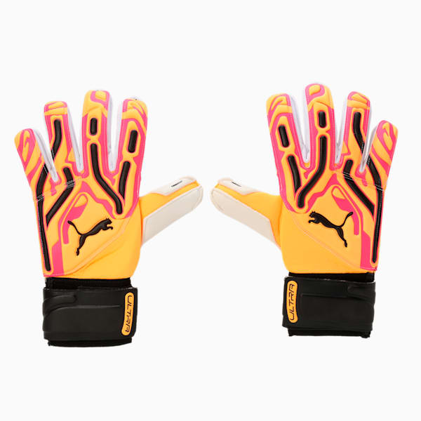 ULTRA Pro RC Football Goalkeeper Gloves, Sunset Glow-Sun Stream-PUMA Black, extralarge-IND