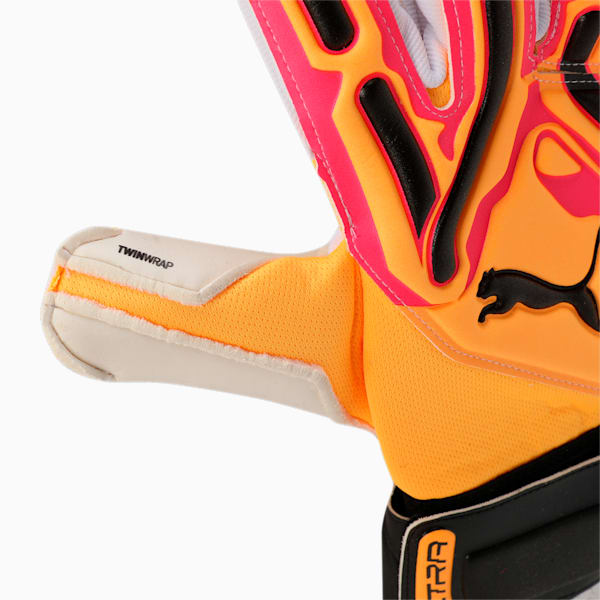 PUMA ULTRA Pro RC Football Goalkeeper Gloves, Sunset Glow-Sun Stream-PUMA Black, extralarge-IND