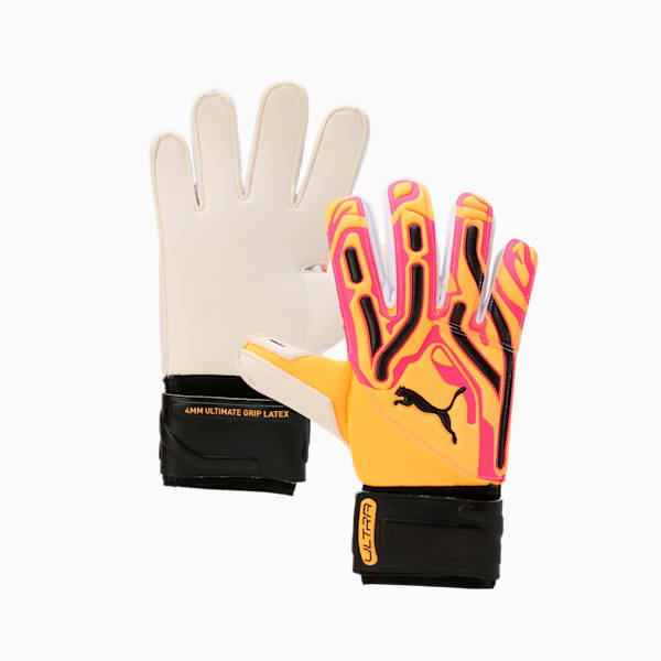 ULTRA Pro RC Football Goalkeeper Gloves, Sunset Glow-Sun Stream-PUMA Black, extralarge-IND