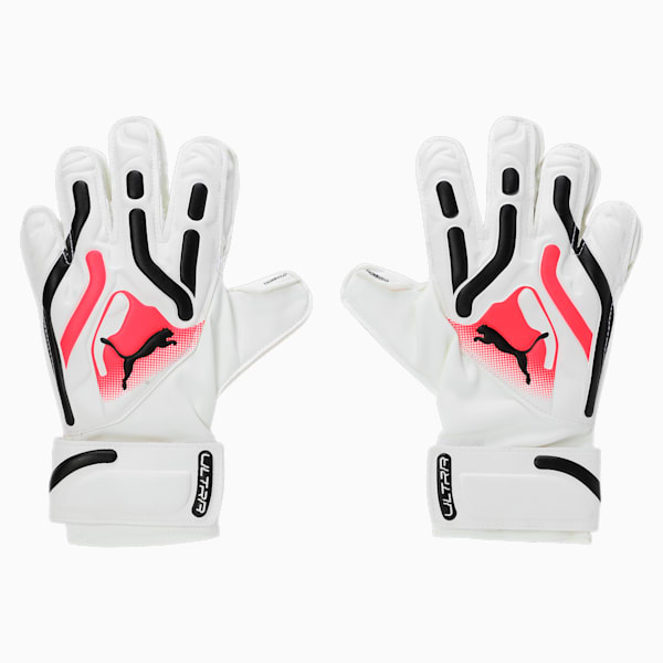 ULTRA Match Protect Youth Goalkeeper Gloves, PUMA White-Ultra Blue-Fire Orchid, extralarge-IND