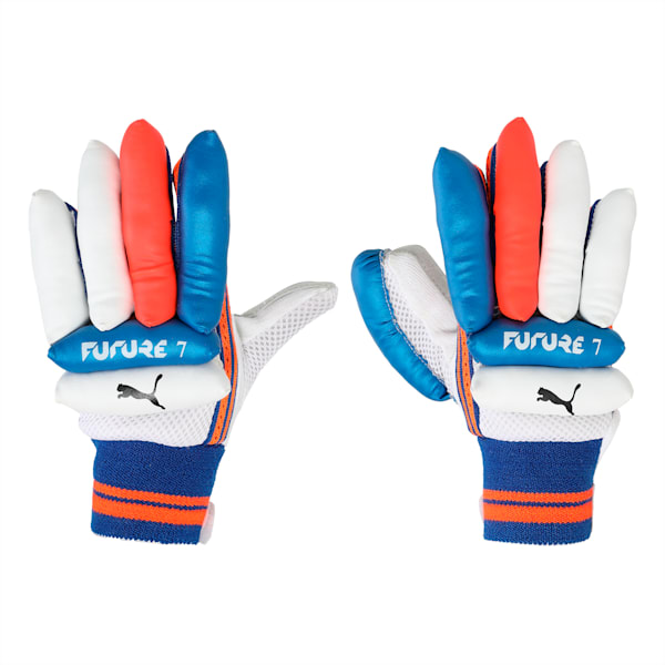Future 7 Cricket Batting Gloves, Neon Citrus-Bluemazing, extralarge-IND