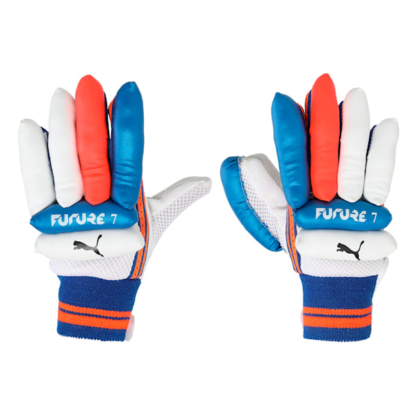 PUMA Future 7 Cricket Batting Gloves, Neon Citrus-Bluemazing, extralarge-IND