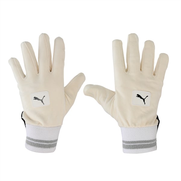 PUMA Future 1 Cricket Wicket Keeping Inner Gloves, PUMA White, extralarge-IND