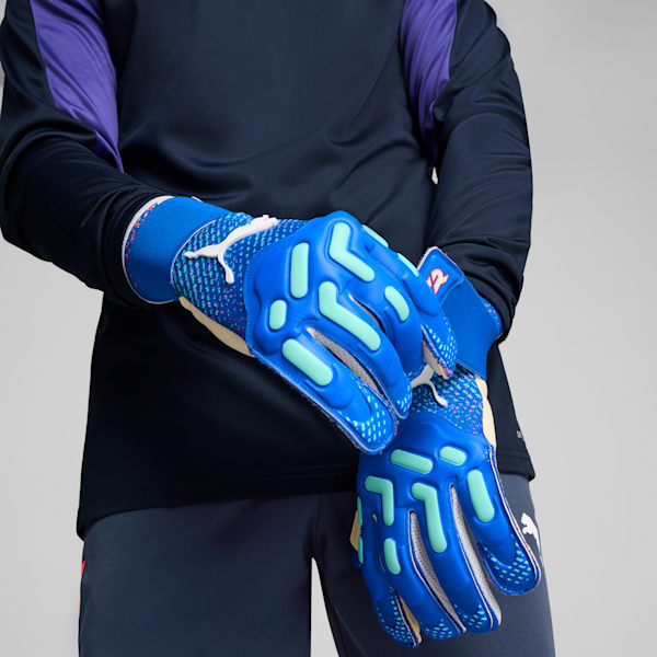 Guantes de portero FUTURE Pro Hybrid, Bluemazing-Sunset Glow-Electric Peppermint, extralarge