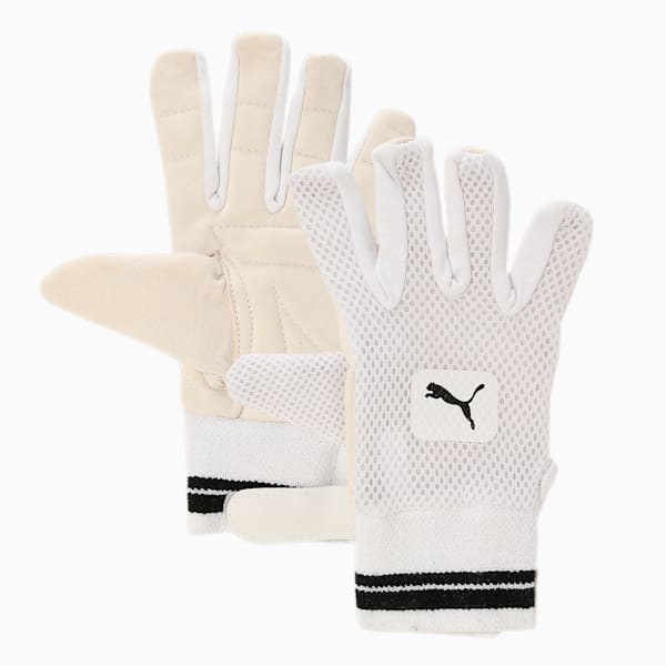 Puma Future 2 Cricket Wicket Keeping Inner Gloves, PUMA White, extralarge-IND