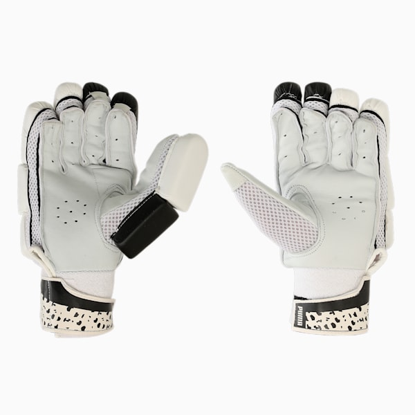 PUMA Future 5 Cricket Batting Gloves, PUMA White-PUMA Black, extralarge-IND