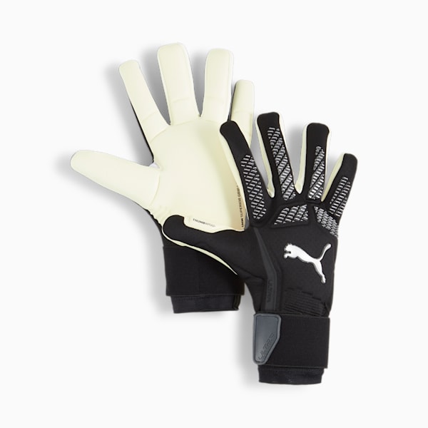 ユニセックス サッカー プーマ ウルトラ アルティメット HYBRID ゴールキーパーグローブ, PUMA Black-PUMA Silver, extralarge-JPN