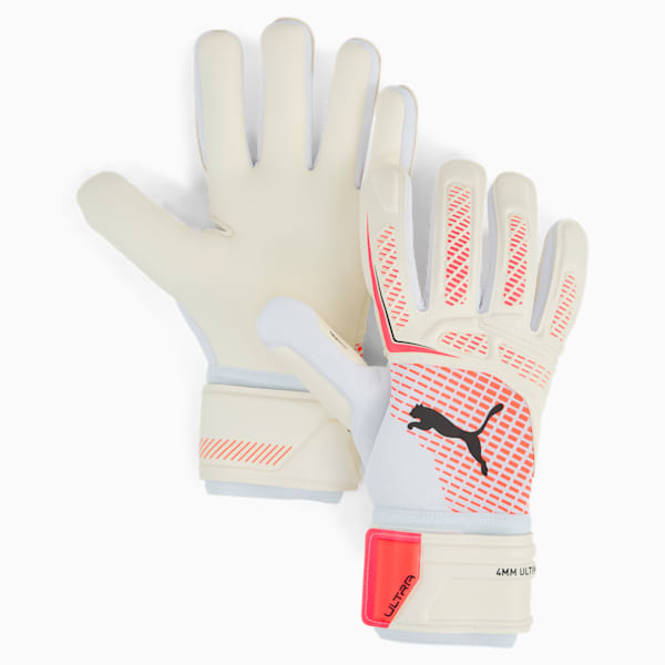 ユニセックス サッカー プーマ ウルトラ プロ RC ゴールキーパーグローブ, PUMA White-Glowing Red-PUMA Black, extralarge-JPN