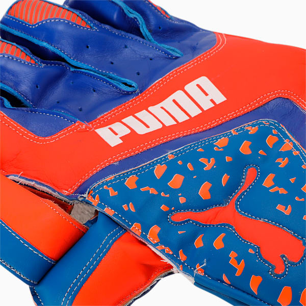 Future 1 Cricket Wicket Keeping Gloves, Bluemazing-Fluo Orange, extralarge-IND