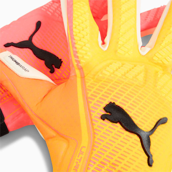 ユニセックス サッカー プーマ ウルトラ アルティメット トリックス ハイブリッド ゴールキーパー グローブ, Sunset Glow-Sun Stream, extralarge-JPN