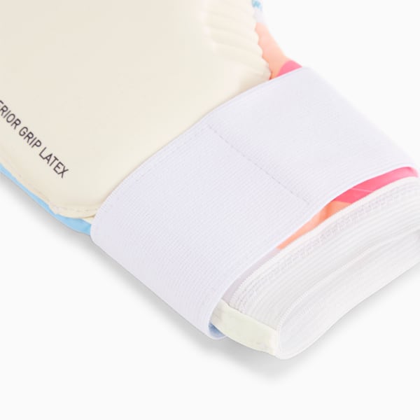 ユニセックス サッカー プーマ ウルトラ アルティメット ボリュームアップ ハイブリッド ゴールキーパーグローブ, PUMA White-Poison Pink-Luminous Blue, extralarge-JPN