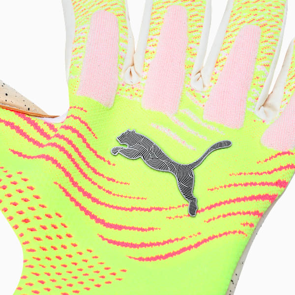 FUTURE Ultimate NC Football Goalkeeper Gloves, Yellow Alert-Sun Struck, extralarge-IND
