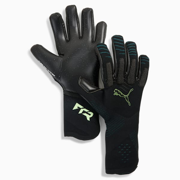 FUTURE Ultimate NC Football Goalkeeper Gloves, PUMA Black-Green Terrain-Fizzy Light, extralarge-GBR