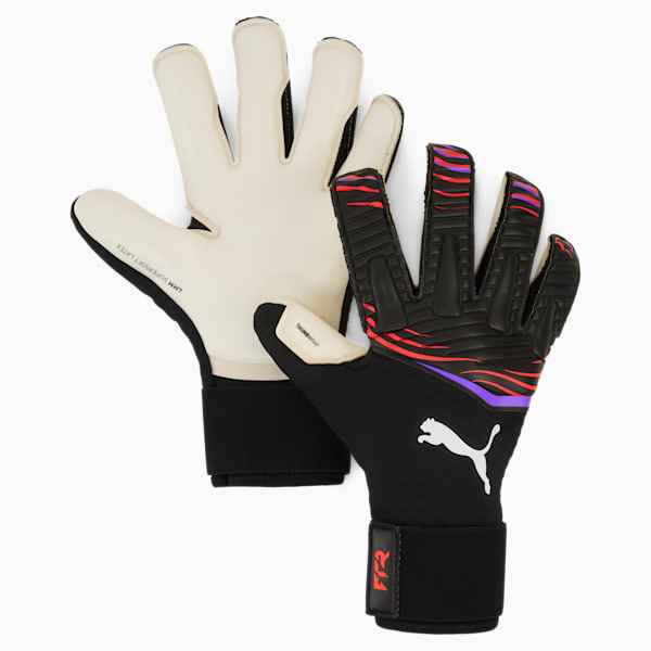 ユニセックス サッカー フューチャー プロ SGC ゴールキーパーグローブ, PUMA Black-Glowing Red-Purple Glimmer, extralarge-JPN
