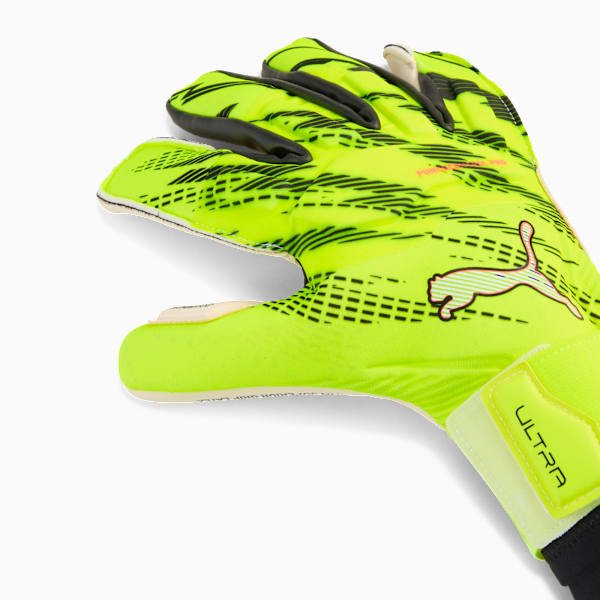 PUMA ULTRA Ultimate Hybrid Goalkeeper Gloves, Yellow Alert-PUMA Black, extralarge-GBR