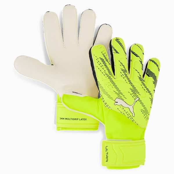 PUMA ULTRA Match Protect Goalkeeper Gloves Youth, Yellow Alert-PUMA Black, extralarge-GBR