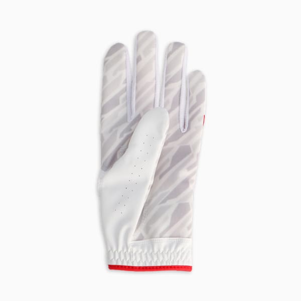 メンズ ゴルフ パワー グリップ グローブ 左手用, Bright White-PUMA Red, extralarge-JPN