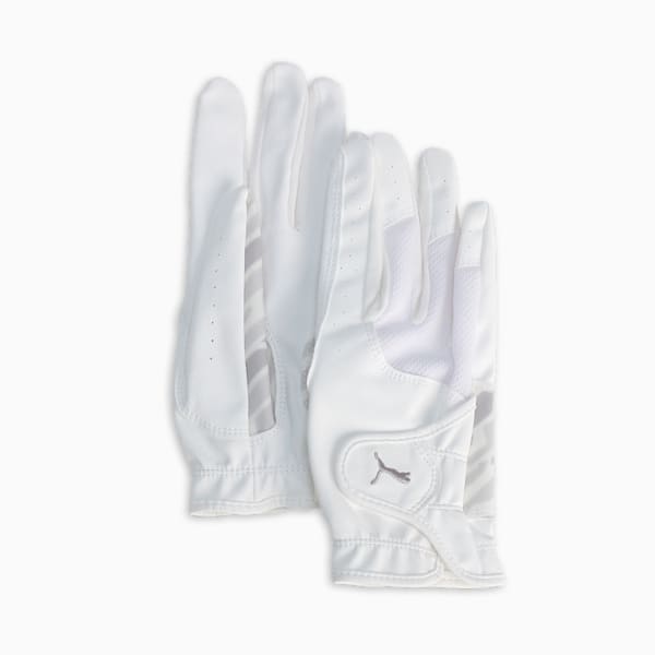 ウィメンズ ゴルフ W パワー グリップ グローブ 両手用, Bright White-Feather Gray, extralarge-JPN