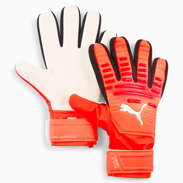 FUTURE Play NC Goalkeeper Gloves Youth, Glowing Red-PUMA Red-PUMA Black, extralarge-GBR
