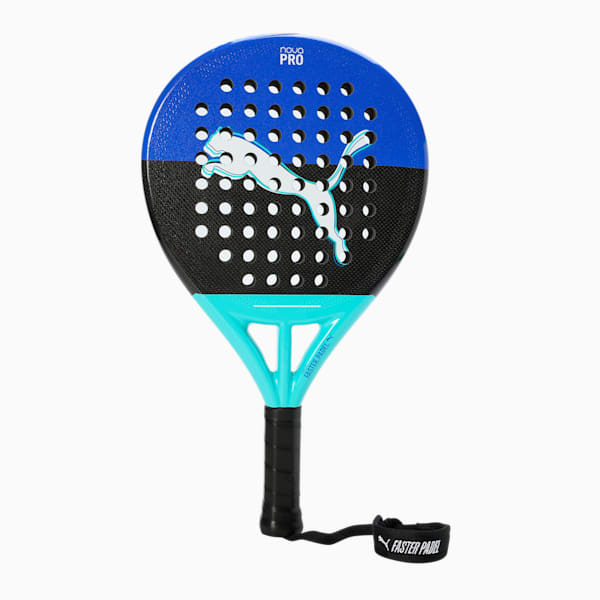 NOVA Padel PRO CTR Padel Racket, Vivid Blue-PUMA Black-Safe Lake-PUMA White, extralarge-IND
