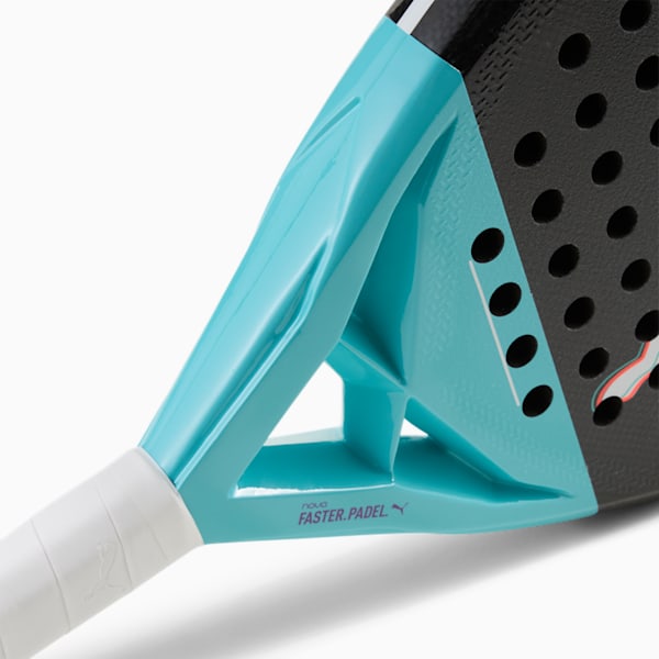 NOVA Padel Pro Racket, Purple Glimmer-PUMA Black-Aquatic-PUMA White, extralarge-IND
