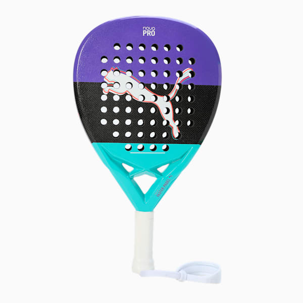 NOVA Padel Pro Racket, Purple Glimmer-PUMA Black-Aquatic-PUMA White, extralarge-IND