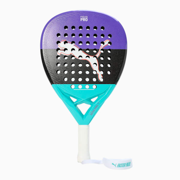 NOVA Padel Pro Racket, Purple Glimmer-PUMA Black-Aquatic-PUMA White, extralarge-IND