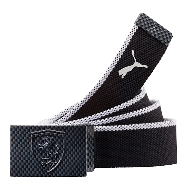 Ferrari Replica Belt, black-white, extralarge-IND