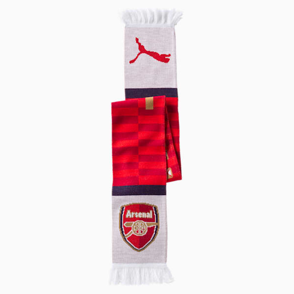 Arsenal Fan Scarf, red-blue-black-bistre-white, extralarge