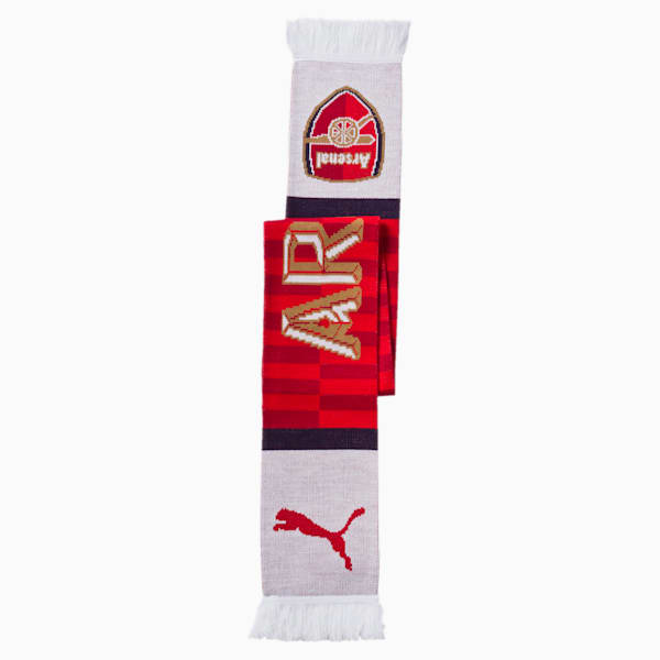 Arsenal Fan Scarf, red-blue-black-bistre-white, extralarge