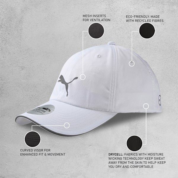 Running Cap, white, extralarge-IND