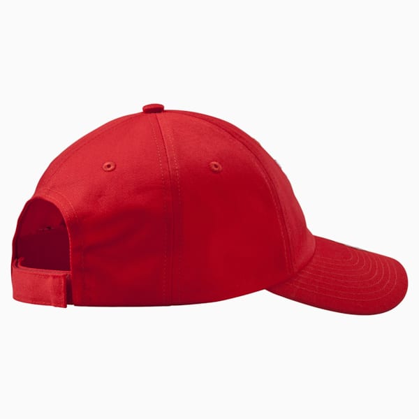 Embroidered Logo Unisex Cap, puma red-Big Cat, extralarge-IND
