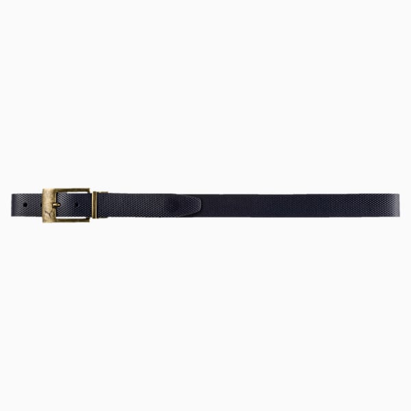 Back Spin Leather Golf Belt, Cathay Spice-Peacoat, extralarge