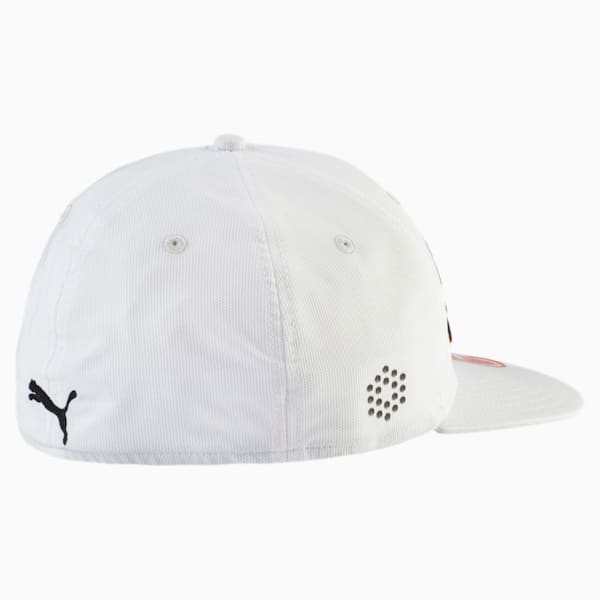 Script Fitted Cap, White-Puma Black-Orange, extralarge-IND